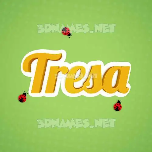 tresa in Ladybugs style - 3D name wallpaper tresa in Ladybugs style - 3D name wallpaper
