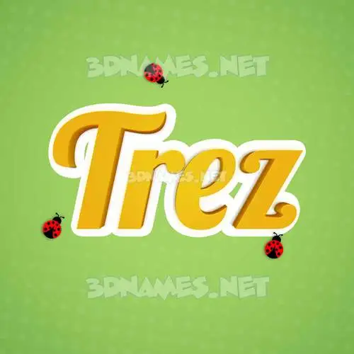 trez in Ladybugs style - 3D name wallpaper trez in Ladybugs style - 3D name wallpaper