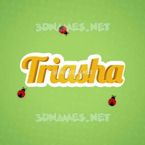 triasha in Ladybugs style - 3D name wallpaper triasha in Ladybugs style - 3D name wallpaper