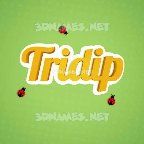 tridip in Ladybugs style - 3D name wallpaper tridip in Ladybugs style - 3D name wallpaper
