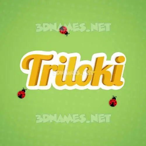triloki in Ladybugs style - 3D name wallpaper triloki in Ladybugs style - 3D name wallpaper