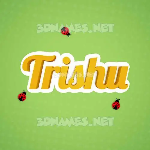 trishu in Ladybugs style - 3D name wallpaper trishu in Ladybugs style - 3D name wallpaper