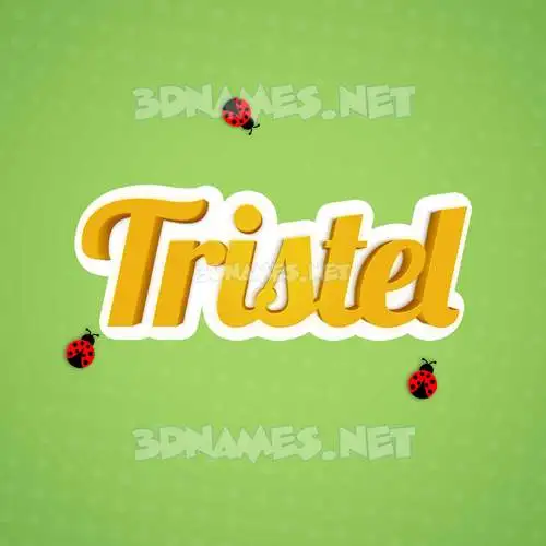 tristel in Ladybugs style - 3D name wallpaper tristel in Ladybugs style - 3D name wallpaper
