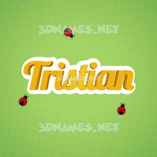tristian in Ladybugs style - 3D name wallpaper