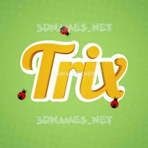 trix in Ladybugs style - 3D name wallpaper trix in Ladybugs style - 3D name wallpaper