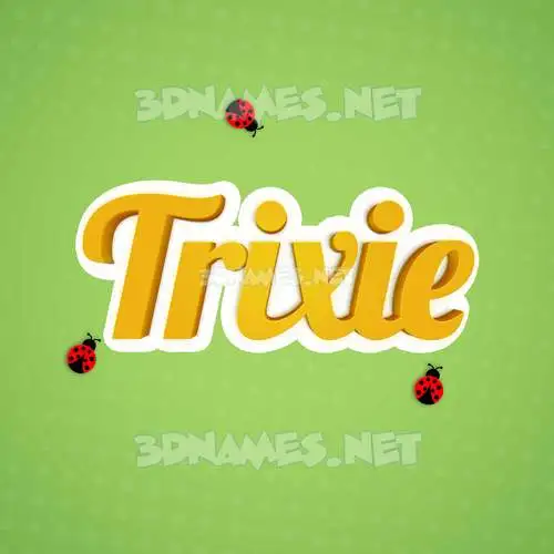 trixie in Ladybugs style - 3D name wallpaper trixie in Ladybugs style - 3D name wallpaper