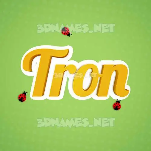 tron in Ladybugs style - 3D name wallpaper tron in Ladybugs style - 3D name wallpaper