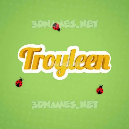 troyleen in Ladybugs style - 3D name wallpaper troyleen in Ladybugs style - 3D name wallpaper