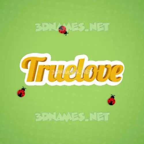 truelove in Ladybugs style - 3D name wallpaper truelove in Ladybugs style - 3D name wallpaper