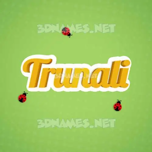trunali in Ladybugs style - 3D name wallpaper trunali in Ladybugs style - 3D name wallpaper