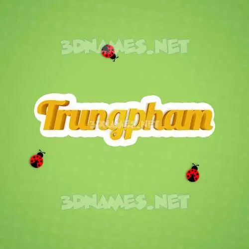 trungpham in Ladybugs style - 3D name wallpaper