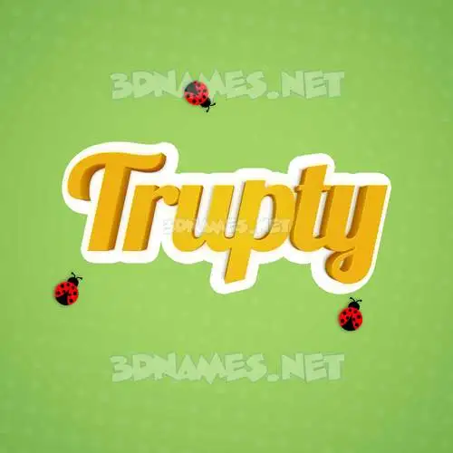 trupty in Ladybugs style - 3D name wallpaper trupty in Ladybugs style - 3D name wallpaper