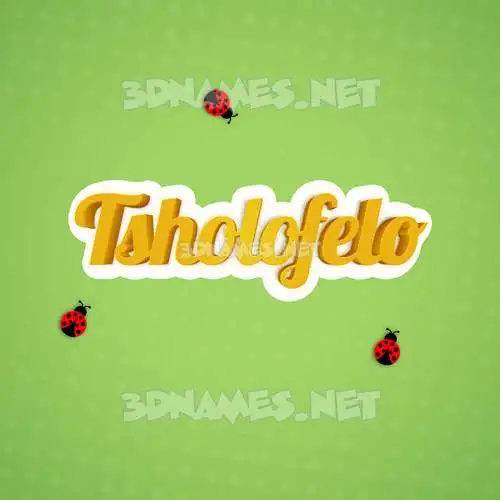 tsholofelo in Ladybugs style - 3D name wallpaper tsholofelo in Ladybugs style - 3D name wallpaper