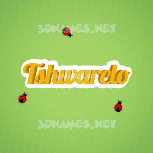 tshwarelo in Ladybugs style - 3D name wallpaper tshwarelo in Ladybugs style - 3D name wallpaper
