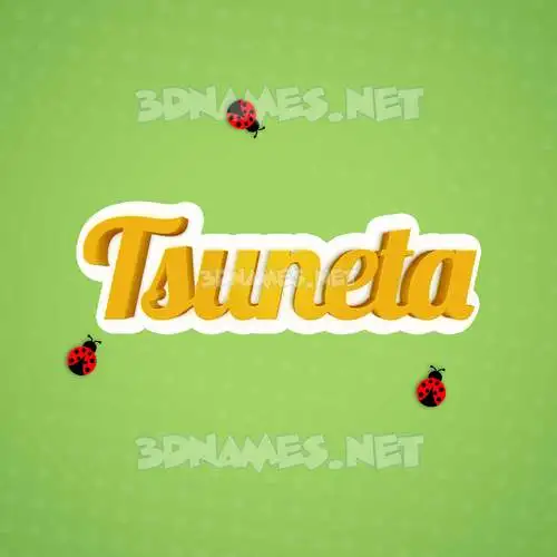 tsuneta in Ladybugs style - 3D name wallpaper tsuneta in Ladybugs style - 3D name wallpaper
