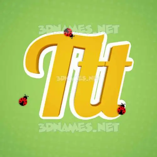 ttt in Ladybugs style - 3D name wallpaper ttt in Ladybugs style - 3D name wallpaper