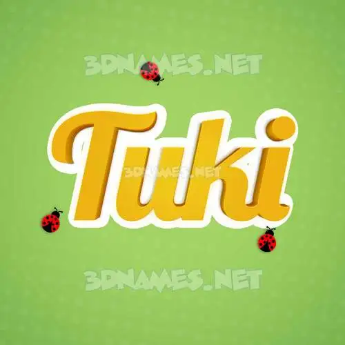 tuki in Ladybugs style - 3D name wallpaper tuki in Ladybugs style - 3D name wallpaper