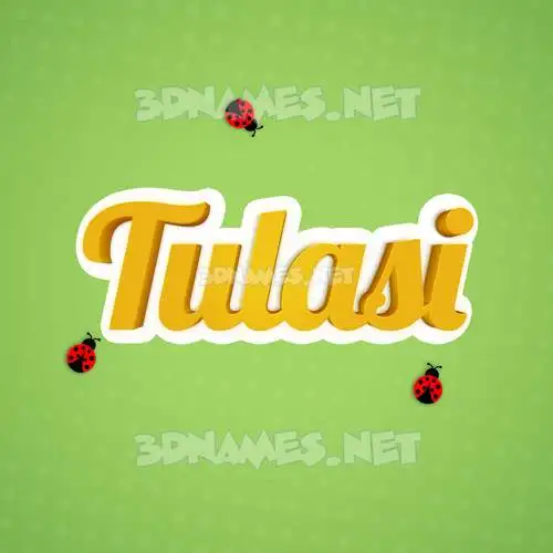 tulasi in Ladybugs style - 3D name wallpaper tulasi in Ladybugs style - 3D name wallpaper