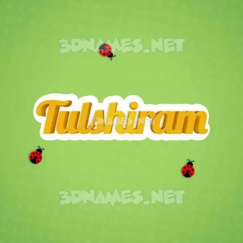 tulshiram in Ladybugs style - 3D name wallpaper tulshiram in Ladybugs style - 3D name wallpaper