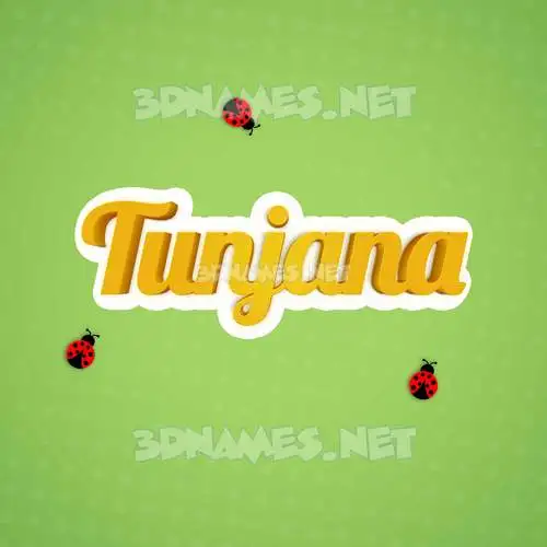 tunjana in Ladybugs style - 3D name wallpaper tunjana in Ladybugs style - 3D name wallpaper