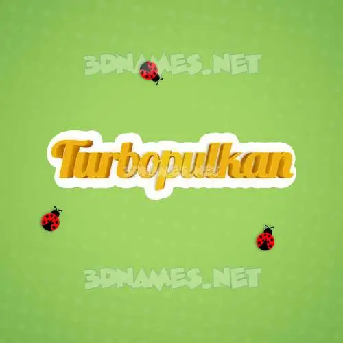 turbopulkan in Ladybugs style - 3D name wallpaper turbopulkan in Ladybugs style - 3D name wallpaper