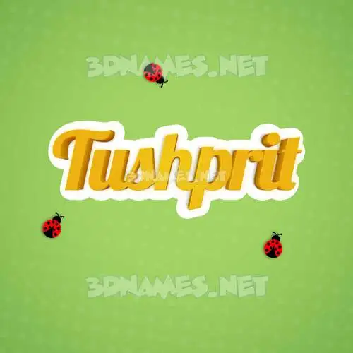 tushprit in Ladybugs style - 3D name wallpaper tushprit in Ladybugs style - 3D name wallpaper