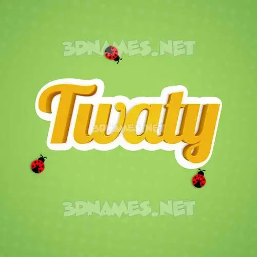 twaty in Ladybugs style - 3D name wallpaper twaty in Ladybugs style - 3D name wallpaper
