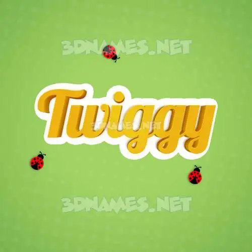 twiggy in Ladybugs style - 3D name wallpaper twiggy in Ladybugs style - 3D name wallpaper