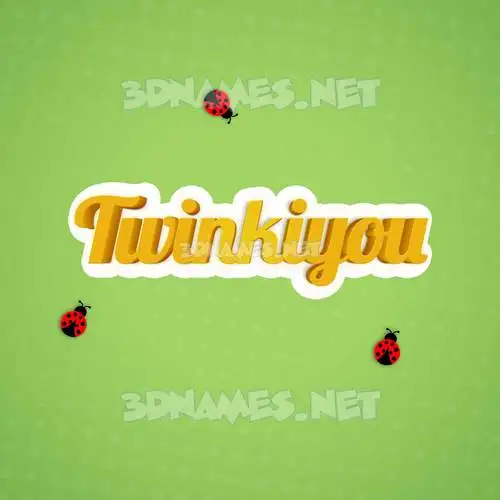 twinkiyou in Ladybugs style - 3D name wallpaper twinkiyou in Ladybugs style - 3D name wallpaper