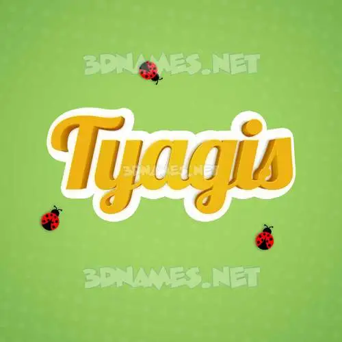 tyagis in Ladybugs style - 3D name wallpaper tyagis in Ladybugs style - 3D name wallpaper