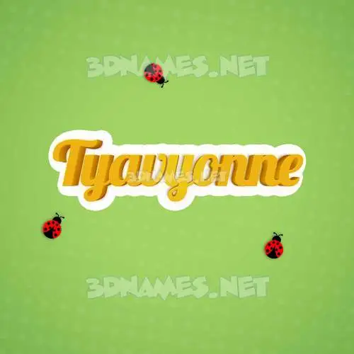 tyavyonne in Ladybugs style - 3D name wallpaper tyavyonne in Ladybugs style - 3D name wallpaper