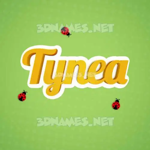 tynea in Ladybugs style - 3D name wallpaper tynea in Ladybugs style - 3D name wallpaper