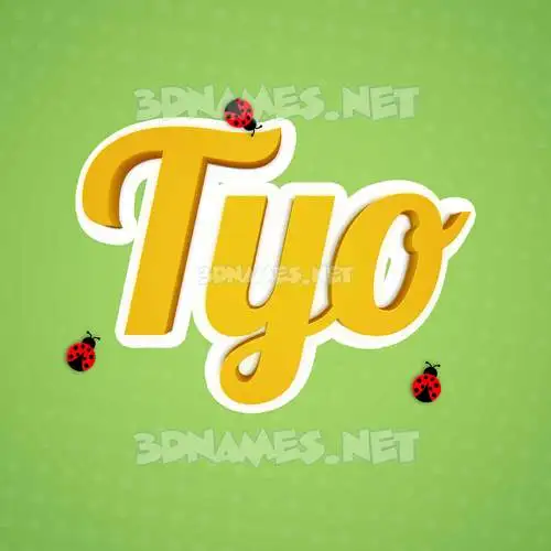 tyo in Ladybugs style - 3D name wallpaper tyo in Ladybugs style - 3D name wallpaper