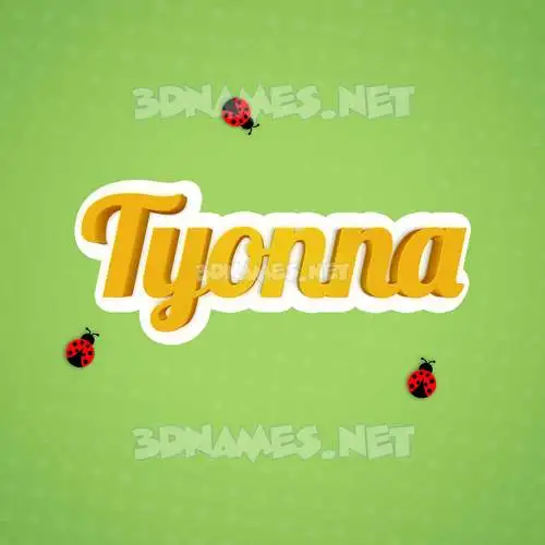 tyonna in Ladybugs style - 3D name wallpaper tyonna in Ladybugs style - 3D name wallpaper