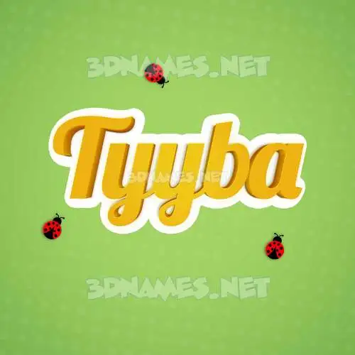 tyyba in Ladybugs style - 3D name wallpaper tyyba in Ladybugs style - 3D name wallpaper