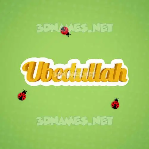 ubedullah in Ladybugs style - 3D name wallpaper ubedullah in Ladybugs style - 3D name wallpaper