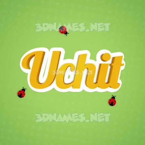 uchit in Ladybugs style - 3D name wallpaper uchit in Ladybugs style - 3D name wallpaper