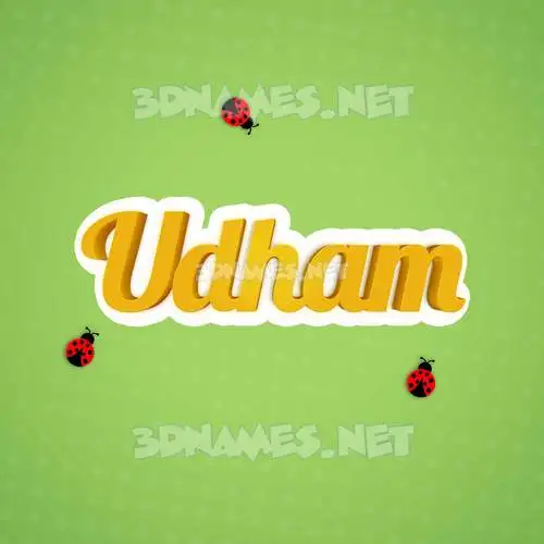 udham in Ladybugs style - 3D name wallpaper udham in Ladybugs style - 3D name wallpaper