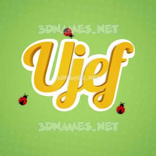 ujef in Ladybugs style - 3D name wallpaper ujef in Ladybugs style - 3D name wallpaper