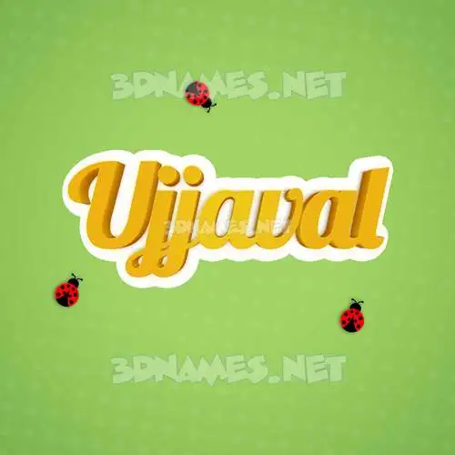 ujjaval in Ladybugs style - 3D name wallpaper ujjaval in Ladybugs style - 3D name wallpaper