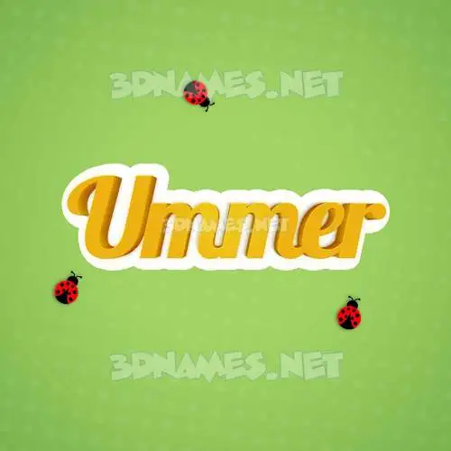 ummer in Ladybugs style - 3D name wallpaper ummer in Ladybugs style - 3D name wallpaper