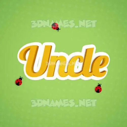 uncle in Ladybugs style - 3D name wallpaper uncle in Ladybugs style - 3D name wallpaper