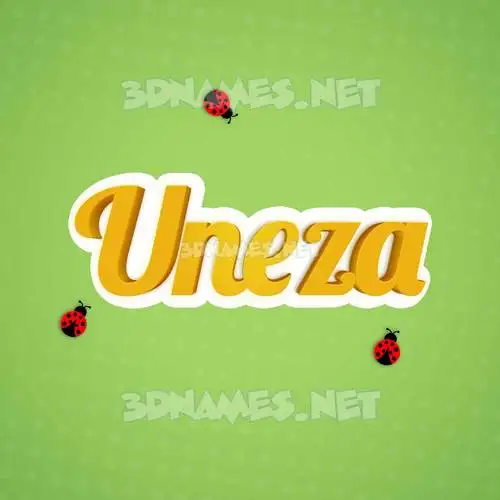 uneza in Ladybugs style - 3D name wallpaper uneza in Ladybugs style - 3D name wallpaper