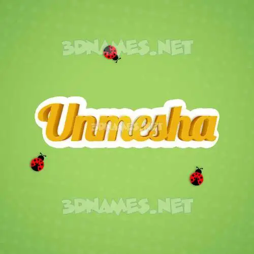 unmesha in Ladybugs style - 3D name wallpaper unmesha in Ladybugs style - 3D name wallpaper