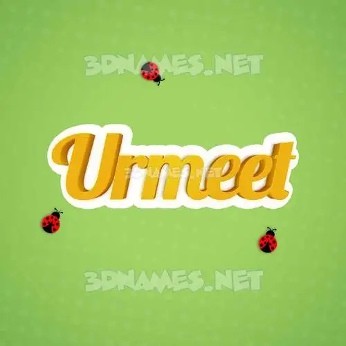 urmeet in Ladybugs style - 3D name wallpaper urmeet in Ladybugs style - 3D name wallpaper