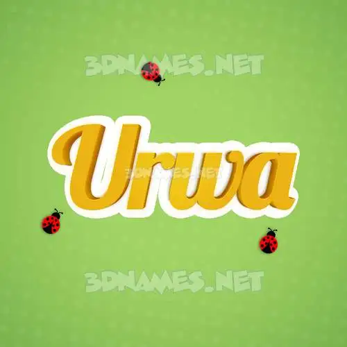 urwa in Ladybugs style - 3D name wallpaper urwa in Ladybugs style - 3D name wallpaper