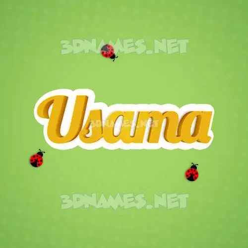 usama in Ladybugs style - 3D name wallpaper usama in Ladybugs style - 3D name wallpaper