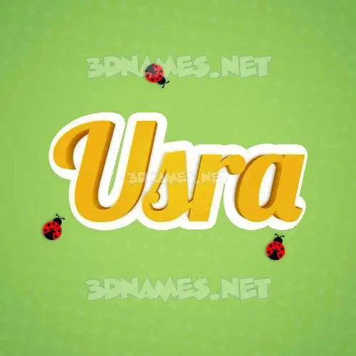 usra in Ladybugs style - 3D name wallpaper usra in Ladybugs style - 3D name wallpaper