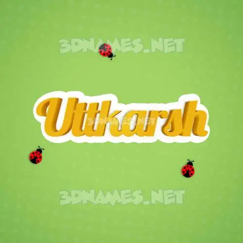 uttkarsh in Ladybugs style - 3D name wallpaper uttkarsh in Ladybugs style - 3D name wallpaper