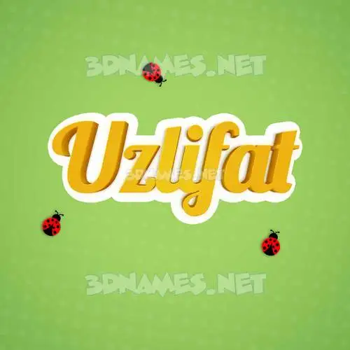 uzlifat in Ladybugs style - 3D name wallpaper uzlifat in Ladybugs style - 3D name wallpaper